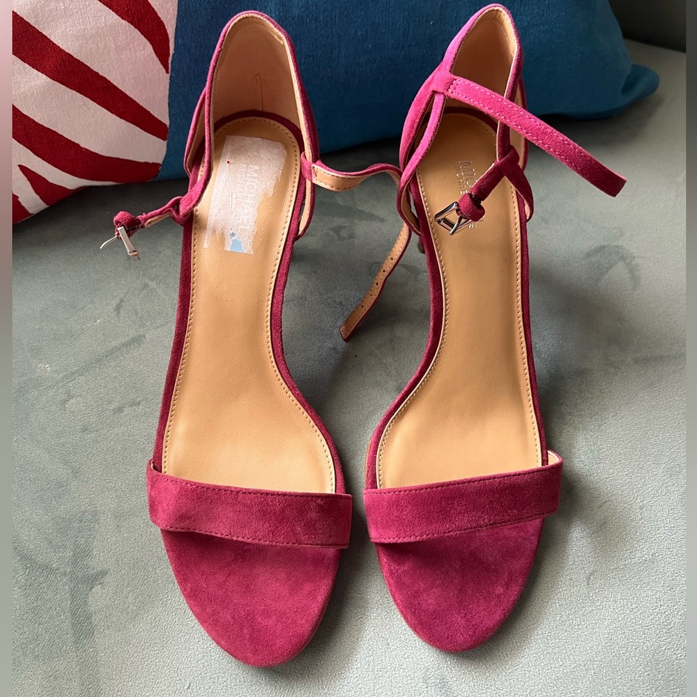 Michael Michael Kors Shoes   MAGENTA Dark Pink Sandals SUEDE LEATHER Formal